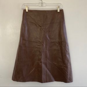 Leather Skirt 💯 lamb skin soft Sold Brand knee length